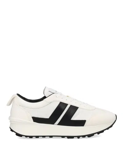 Lanvin Sneakers With Stripe Detail And Rubber Sole In White