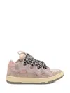 Lanvin Curb Sneakers With Padded Tongue And Rubber Sole In Pink