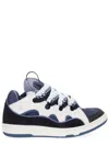 Lanvin Black Leather-polyester Sneaker In Multi