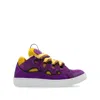Lanvin Sneakers Curb En Cuir Pour Homme In Multicolor