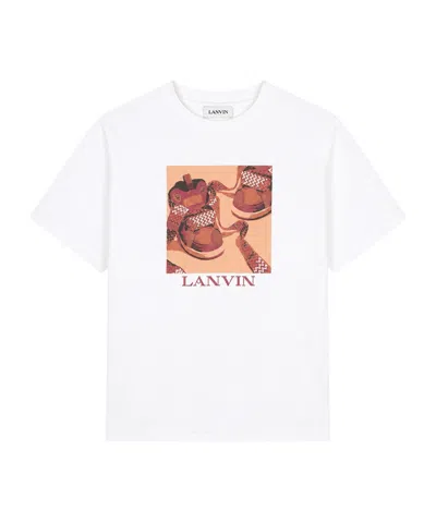 Lanvin Sneaker-print T-shirt In White