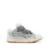 Lanvin Suede Leather Curb Sneakers Men