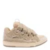 Lanvin Men Curb Sneakers In Beige