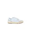 Lanvin Clay Leather & Mesh Low-top Sneakers In Bianco