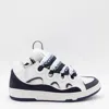 Lanvin Curb Lace-up Sneakers In White