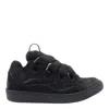 Lanvin Black Curb Sneakers In Black