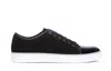 Lanvin Black Sneakers With Toe Cap In Black