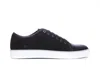 Lanvin Black Sneakers With Toe Cap In Black