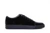 Lanvin Dbb1 Panelled Leather Low-top Sneakers In Black