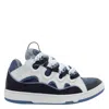 Lanvin Chunky Sole Sneakers Featuring Contrast Panels In Blue