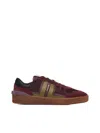 Lanvin Clay Sneakers With Translucid Sole Shoes In Burgundy/green