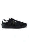 Lanvin Clay Lace-up Sneakers In Black
