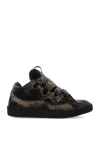 Lanvin Curb Washed Denim Sneakers