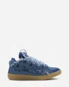 LANVIN SNEAKERS CURB EN DENIM POUR HOMME