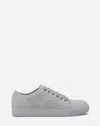Lanvin Mens Grey Dbb1 Contrast-sole Suede And Leather Low-top Trainers In Gris Clair/gris Clair
