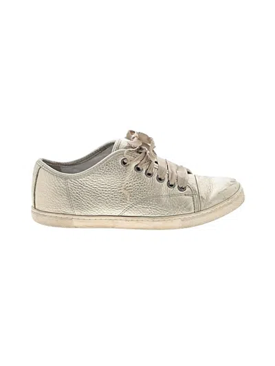 Pre-owned Lanvin Sneakers In Gold