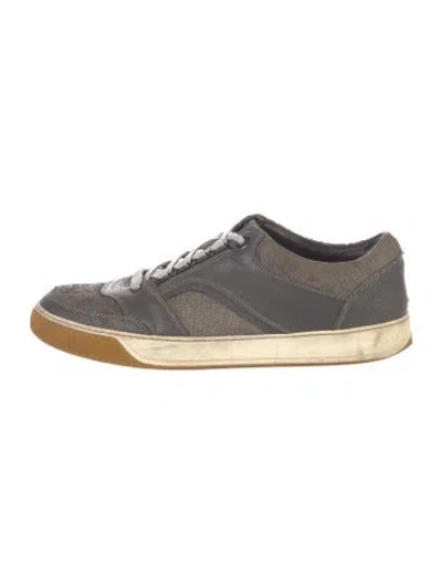Pre-owned Lanvin Sneakers In Gray