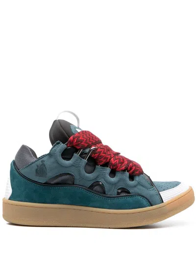 Lanvin Curb Sneaker In Blue