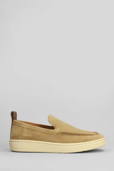Lanvin Trainers In Camel Suede