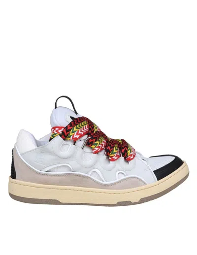 LANVIN LANVIN SNEAKERS IN LEATHER, FABRIC AND SUEDE