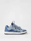 Lanvin Kids Blue Lace-up Sneakers In Blue