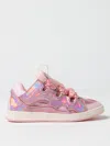 Lanvin Kids Pink Lace-up Sneakers In Pink