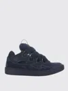 Lanvin Dark Blue Curb Sneakers