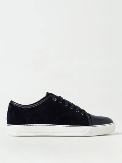 Lanvin Dbb1 Suede Sneakers In Black