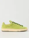 Lanvin Green Suede Curb Lite Sneakers In Green