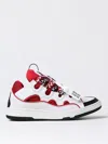Lanvin Curb Sneakers Red And White In Rot