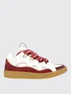 Lanvin Curb Sneakers With Padded Tongue And Multicolor Laces In Multi