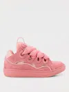 Lanvin Leather Sneakers With Unique Lacing System In Pink