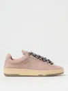 Lanvin Lite Curb Low Top Sneakers Shoes In Pink