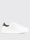 Lanvin Ddb0 Sneaker With Contrasted Embroideries In Weiss