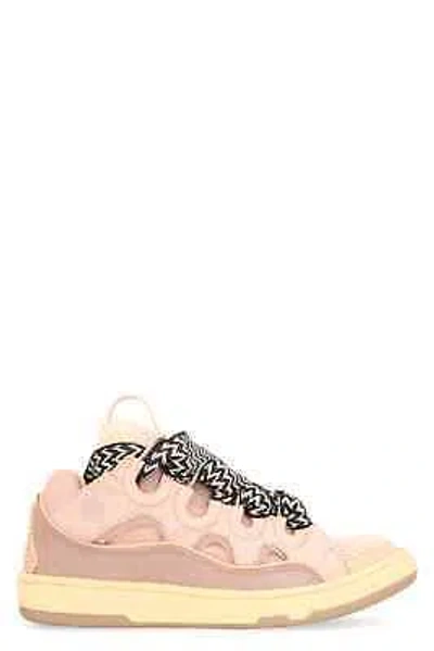 Pre-owned Lanvin Sneakers Low-top Curb In Pink