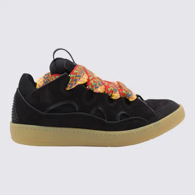 LANVIN LANVIN BLACK LEATHER SNEAKERS