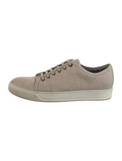 Pre-owned Lanvin Sneakers In Neutrals