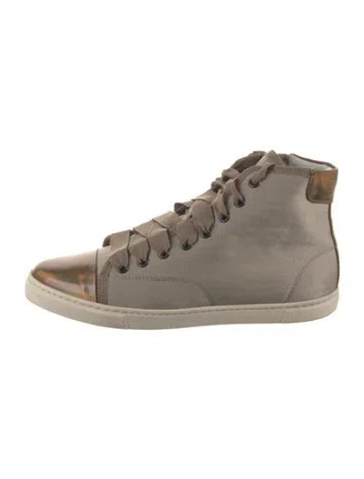 Pre-owned Lanvin Sneakers In Neutrals
