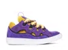 Lanvin Sneakers Curb En Cuir Pour Homme In Purple