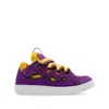 Lanvin Curb Low-top Sneakers In Purple/yellow