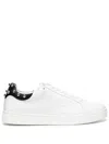 Lanvin Ddb0 Sneakers In Leather With Applied Studs In White