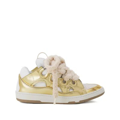 LANVIN SNEAKERS WHITE, GOLD