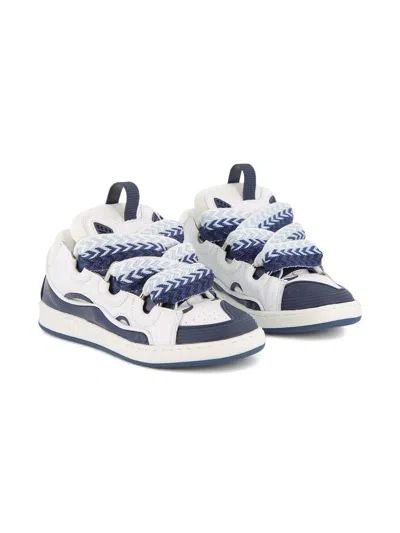 Lanvin Sneakers With Front Lace-up Fastening For Boys In White