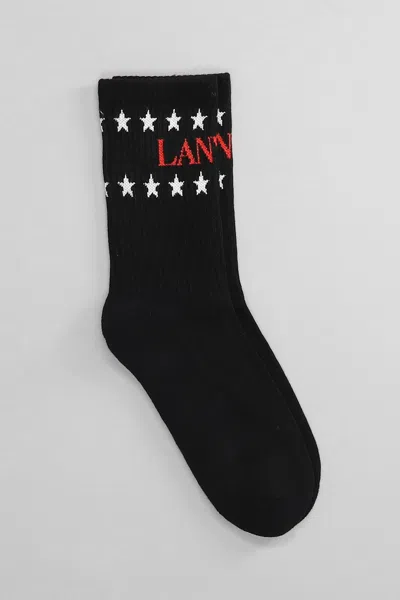 Lanvin Socks In Black Cotton