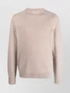 Lanvin Soft Crew Neck Long Sleeve Knitwear In White