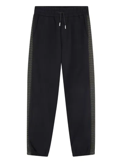 Lanvin Sophisticated Waistband Pants With Tailored Cuffs For Boys In Black