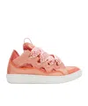 Lanvin Pink Speckled Curb Sneakers In Pink