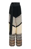 Lanvin Spliced Crepe Pyjama Pants In Print