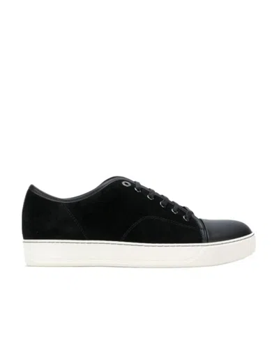 LANVIN SPLICING CASUAL SNEAKERS