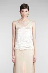 Lanvin Ivory Viscose Top In Chalk